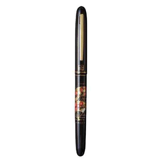 Wancher x Kuretake Kindai Maki-e Mari Senmen Fountain Pen - Black GT
