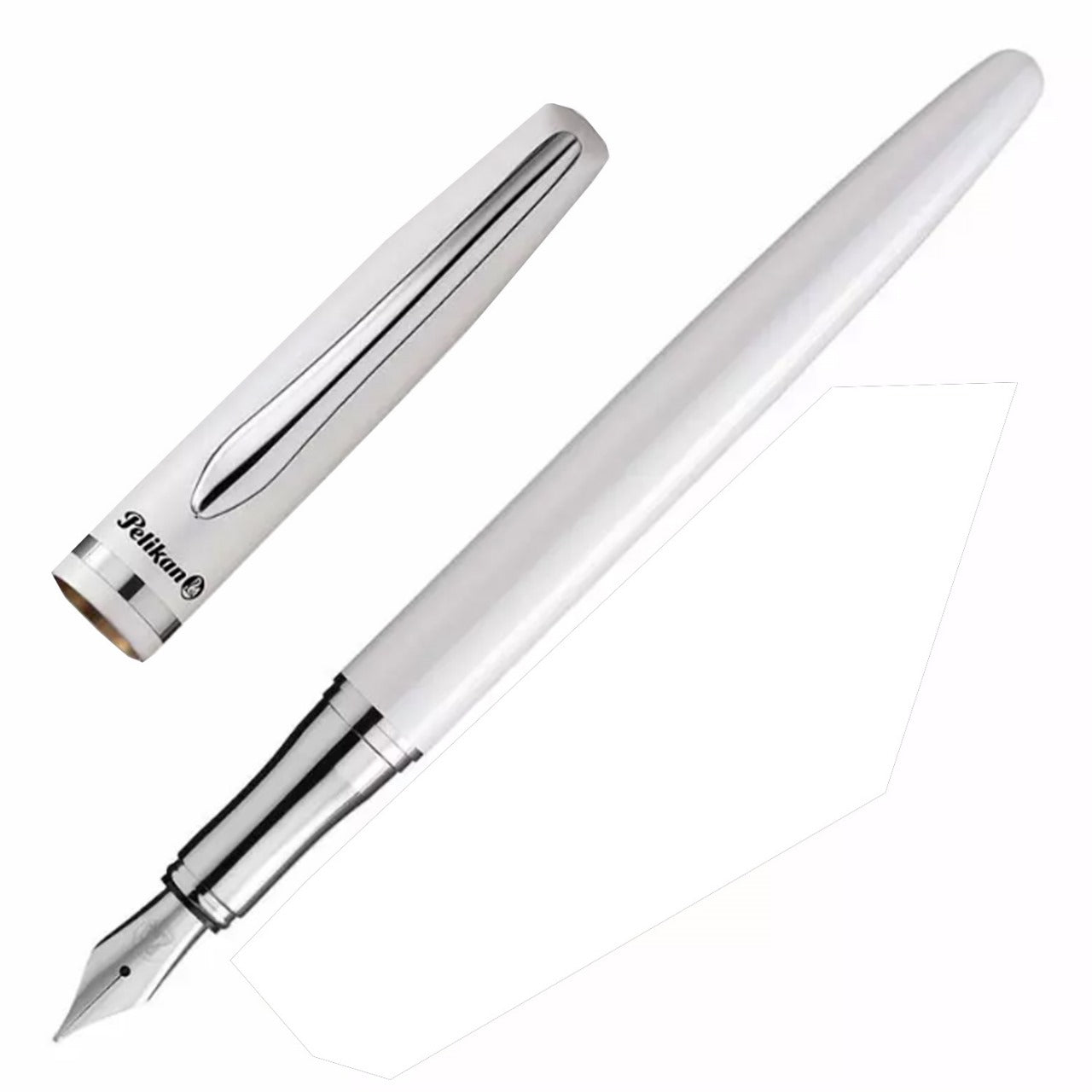 Pelikan Jazz Elegance Fountain Pen - Pearl White CT