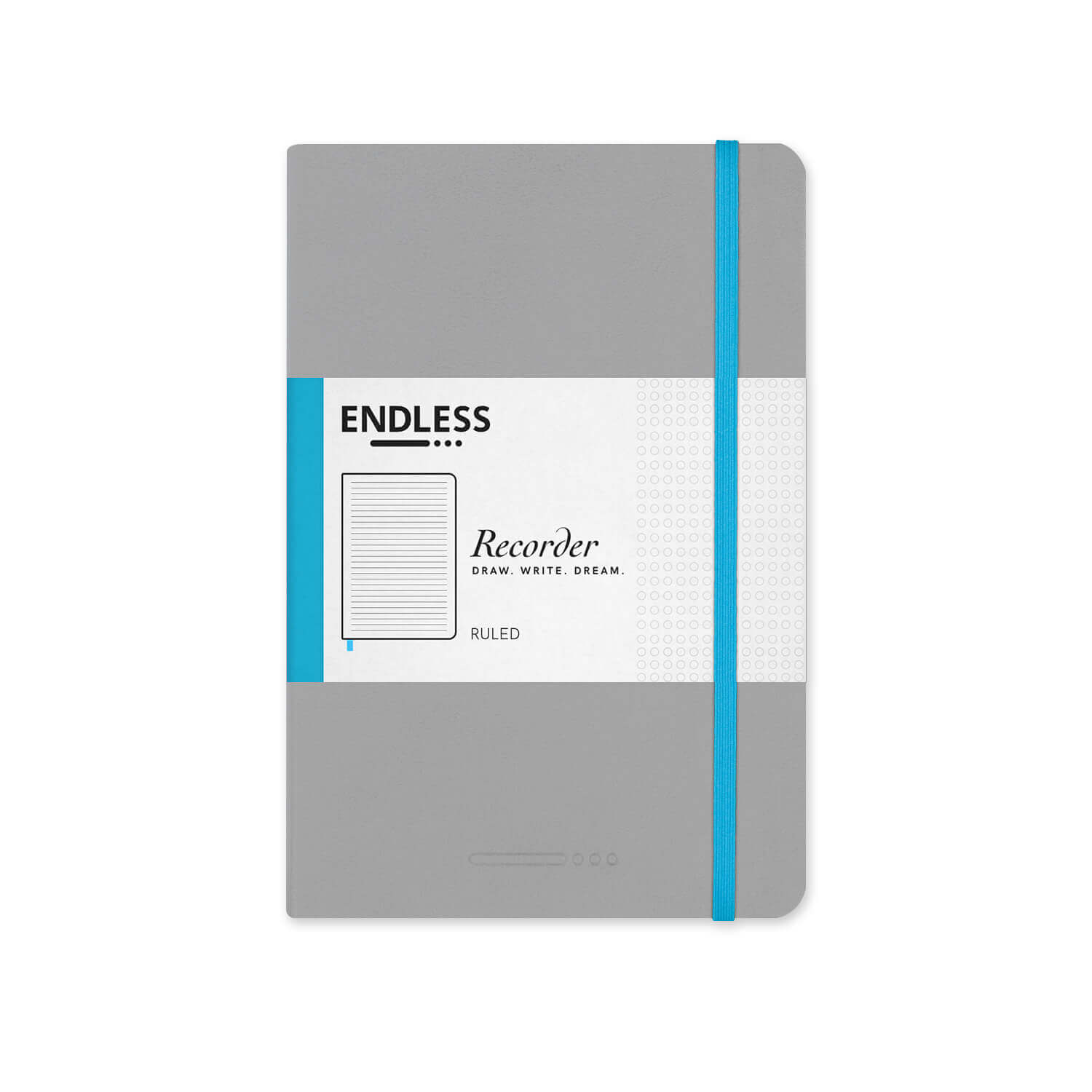 Endless Recorder Mountain Snow Regalia Notebook - A5, Ruled – Makoba