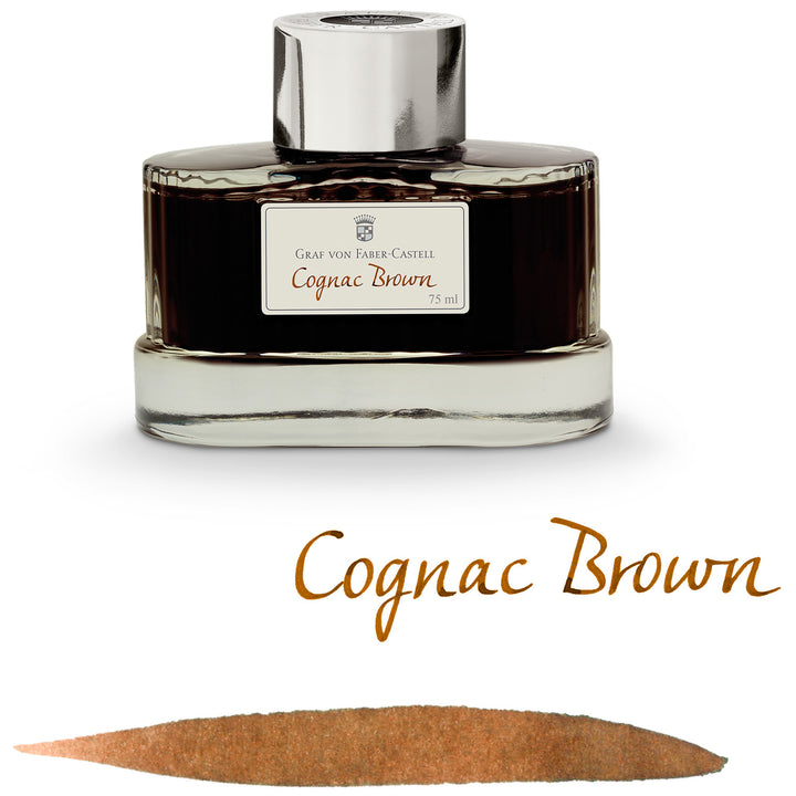 Buy Graf Von Faber-Castell Cognac Brown Ink Bottle Makoba