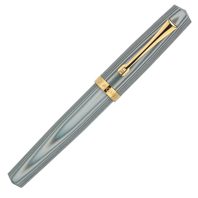 Magna Carta Libertatum Crown Fountain Pen - Grey White GT