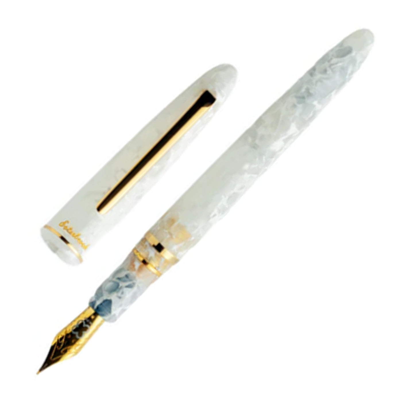 Esterbrook Estie Regular Fountain Pen - Winter White GT