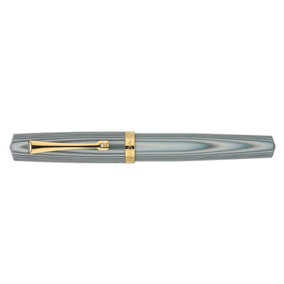 Magna Carta Libertatum Crown Fountain Pen - Grey White GT