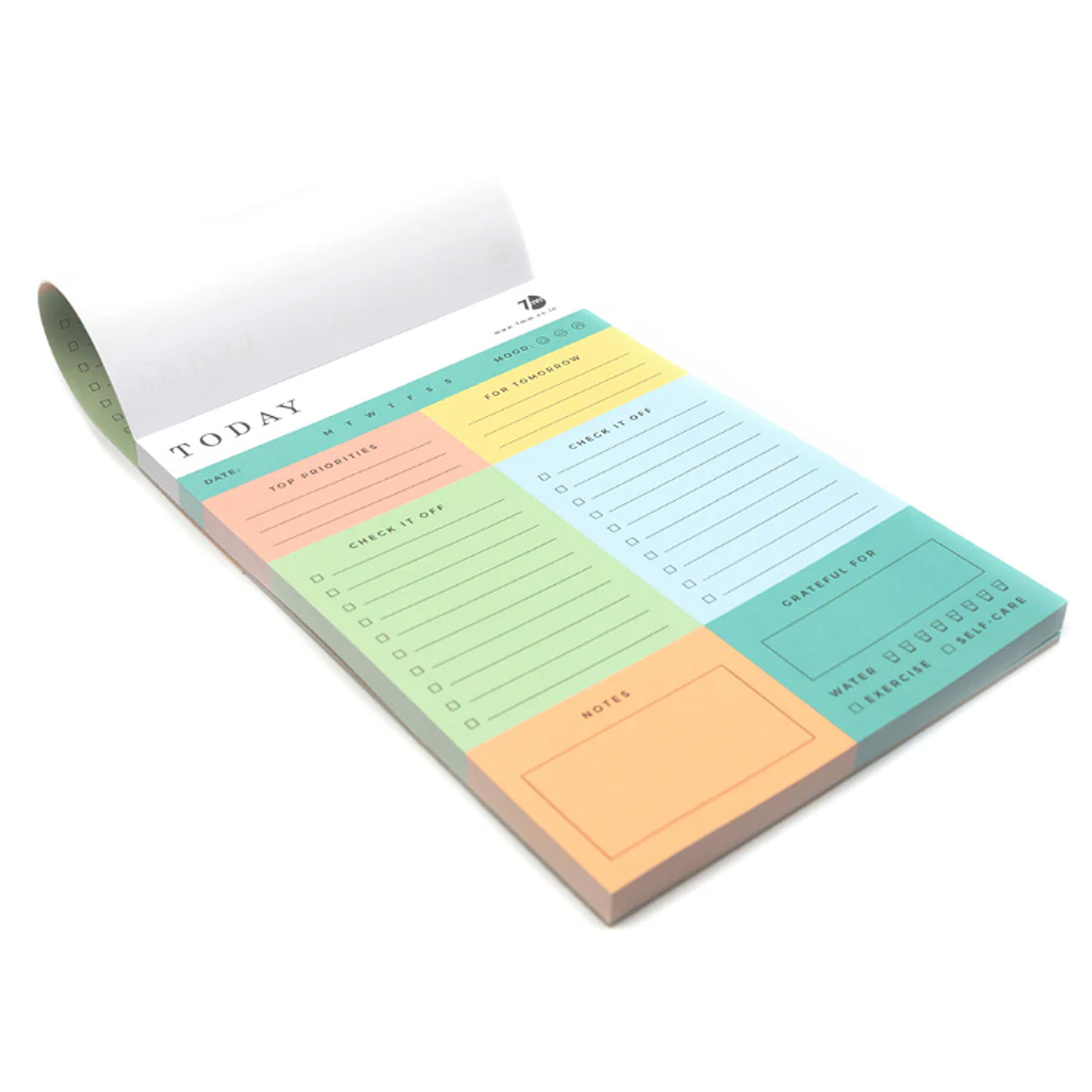 7mm Daily Colorblock Notepad - A5 4