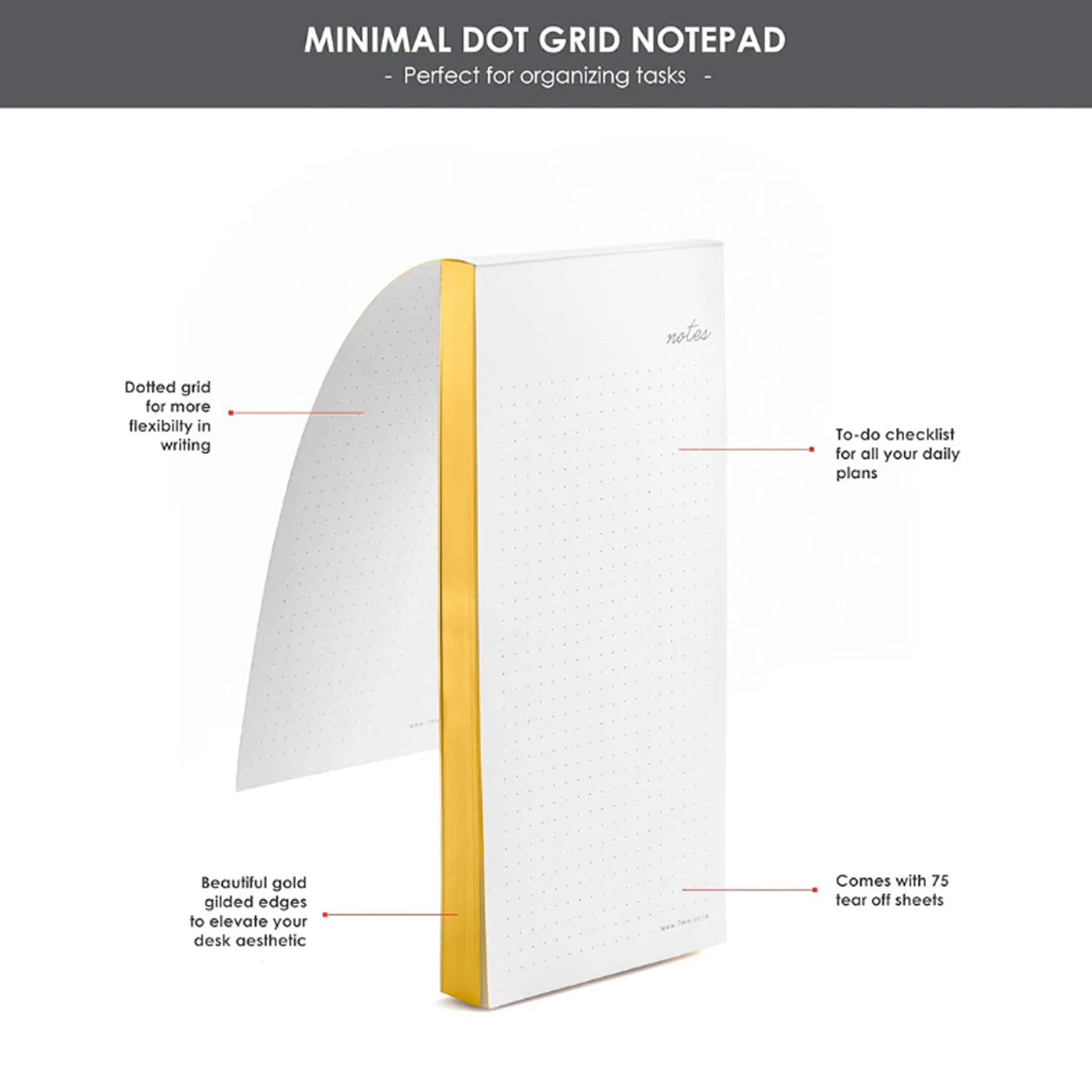 7mm Minimal Dot Grid Notepad 2