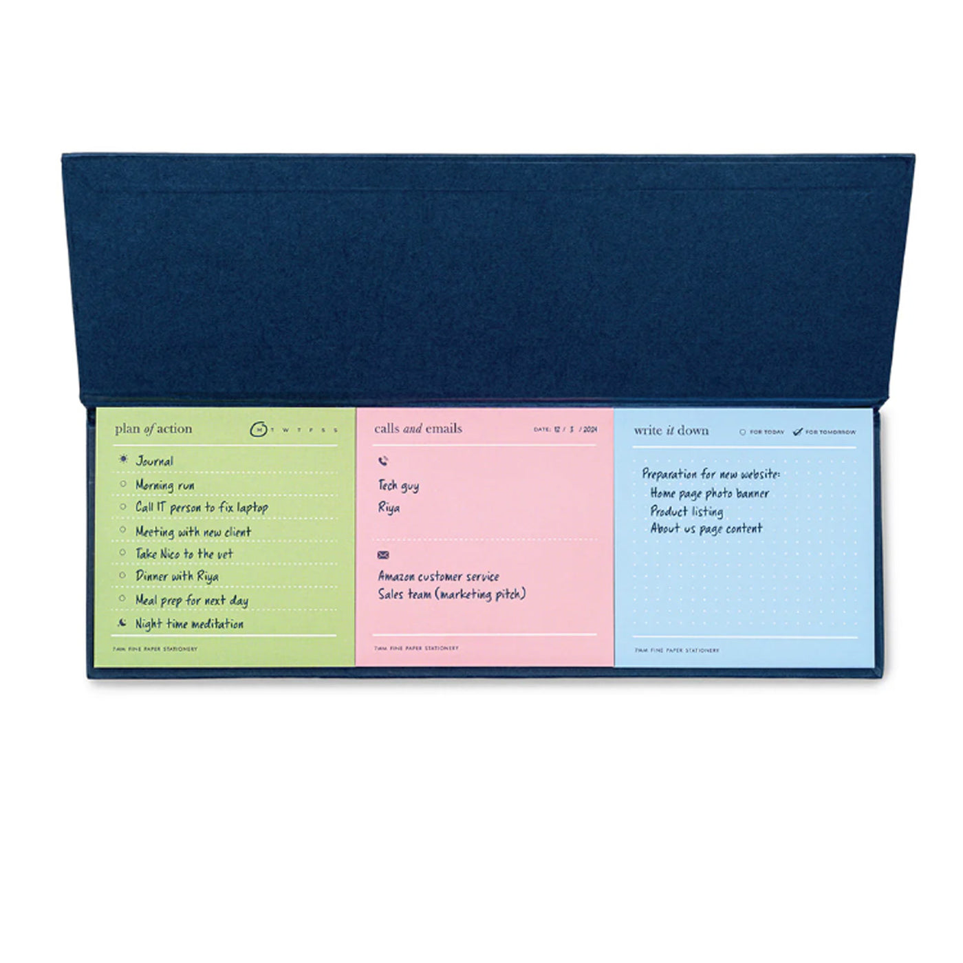 7mm Trio Deskpad - Navy 2