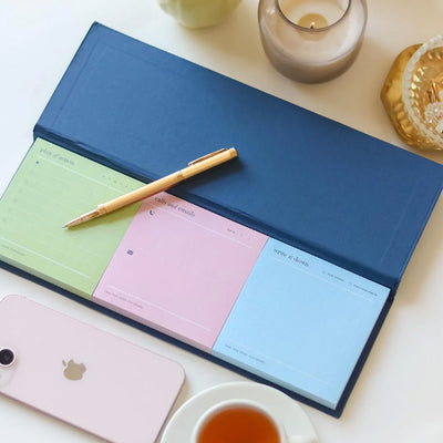 7mm Trio Deskpad - Navy 5