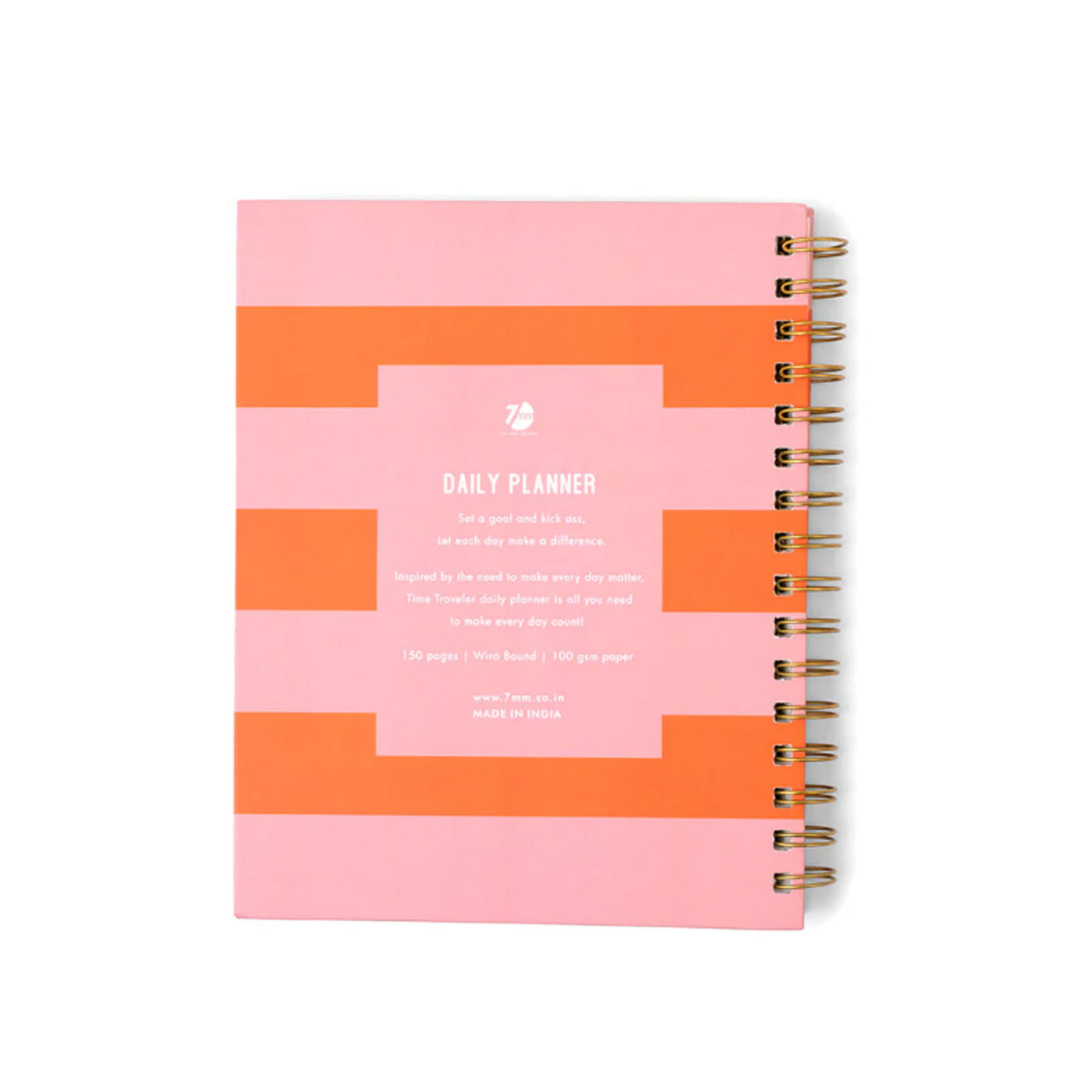 7mm Undated Daily Planner - Blush & Bloom 6