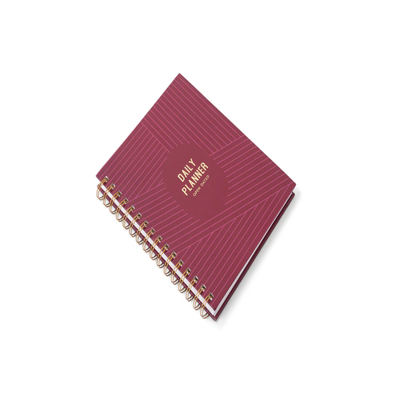 7mm Undated Daily Planner - Burgundy Boss 5