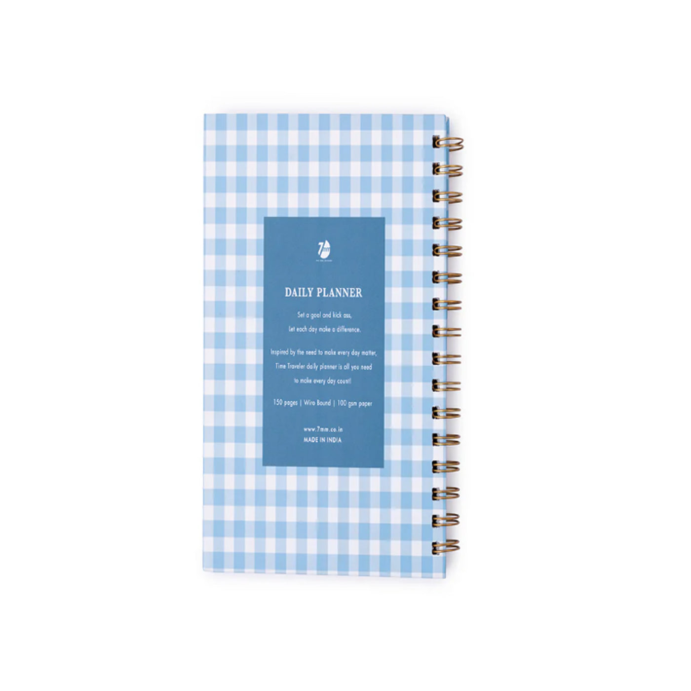 7mm Undated Daily Planner - Checkered Skies 6