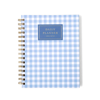 7mm Undated Daily Planner - Checkered Skies 7