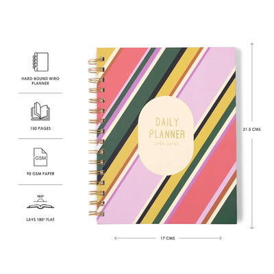 7mm Undated Daily Planner - Retro Glam 1