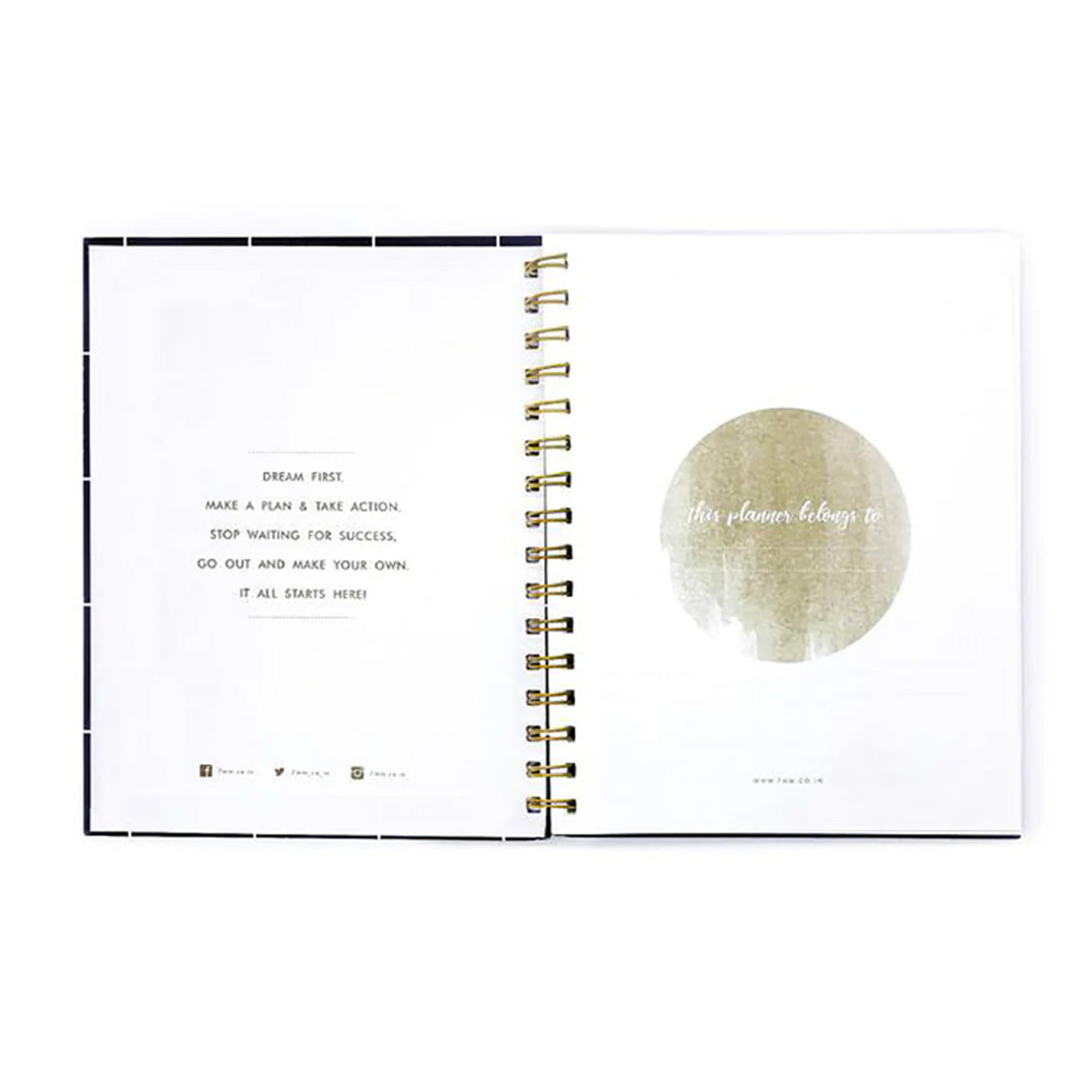 7mm Undated Daily Planner - Squares 4