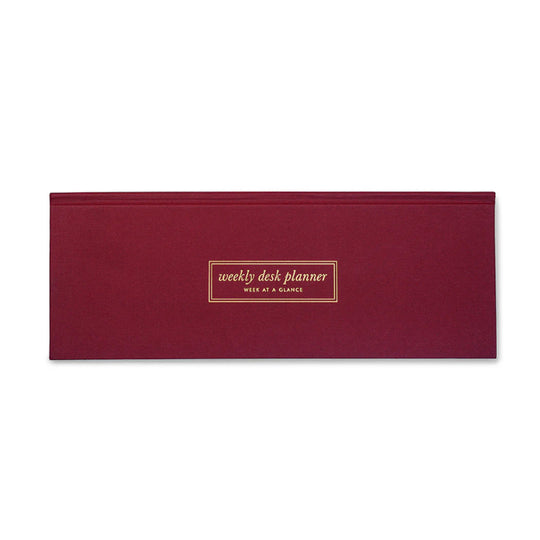 7mm Undated Weekly Planner - Burgundy