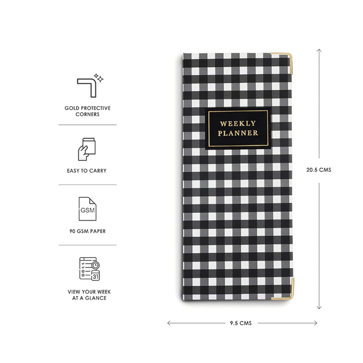 Buy 7mm Checkmate Pocket Planner Online at Makoba | Pocket Notebooks