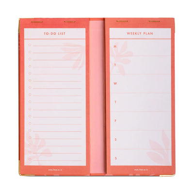 7mm Undated Weekly Planner - Coral Rush 3