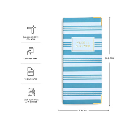 7mm Undated Weekly Planner - Monday Blues 1