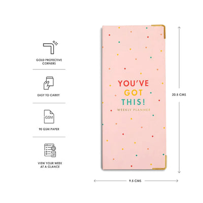 7mm Undated Weekly Planner - Sprinkles 1