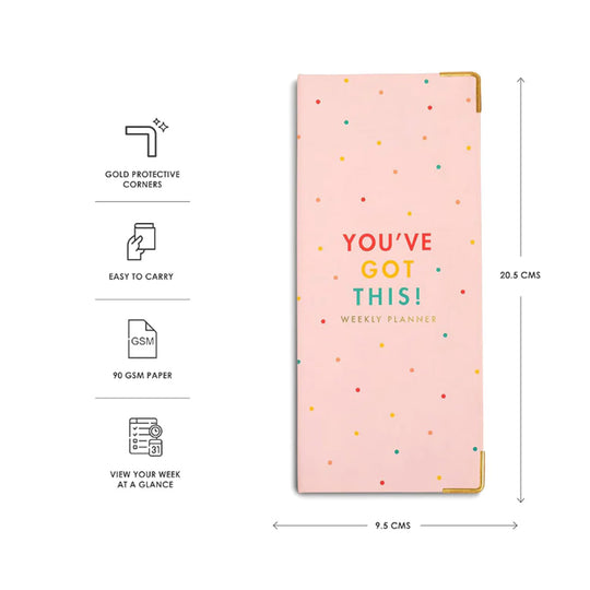7mm Undated Weekly Planner - Sprinkles
