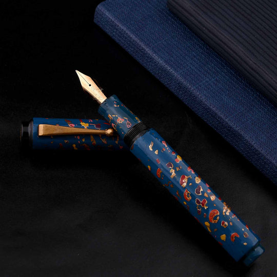 AP Magical Nuri Limited Edition Fountain Pen, Blue - 18K Gold Nib