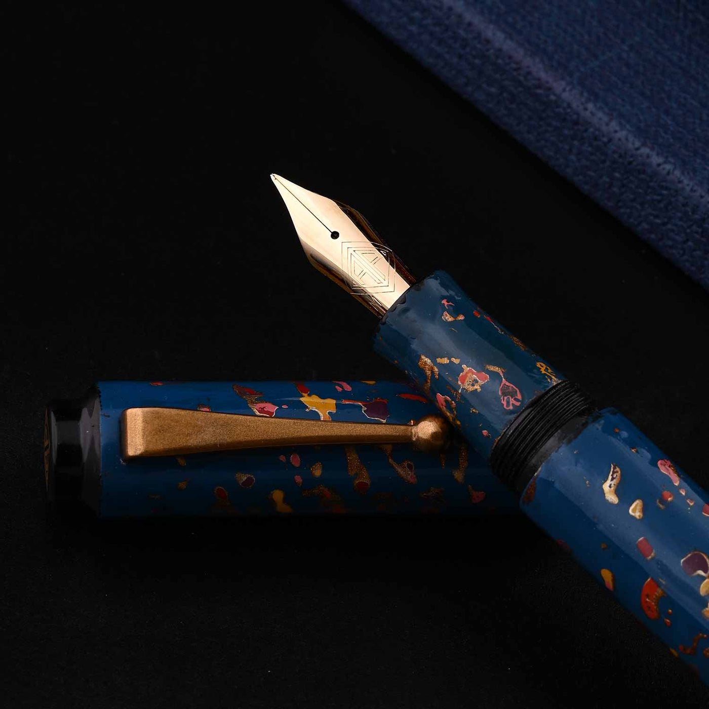 AP Magical Nuri Limited Edition Fountain Pen Blue 18K Gold Nib 2