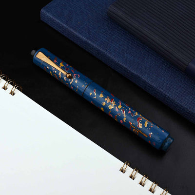 AP Magical Nuri Limited Edition Fountain Pen Blue 18K Gold Nib 5