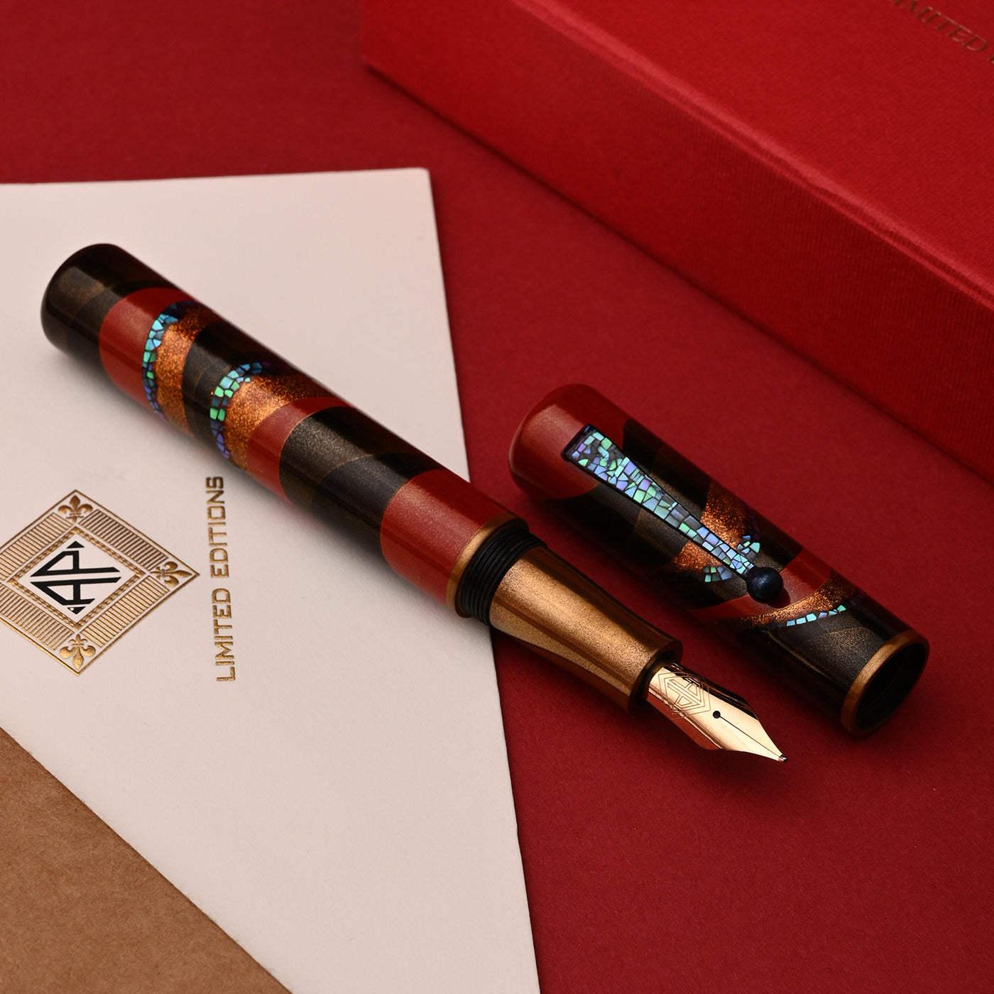 AP Limited Editions - The Writer Maki-e Art Fountain Pen - The Dunes 6