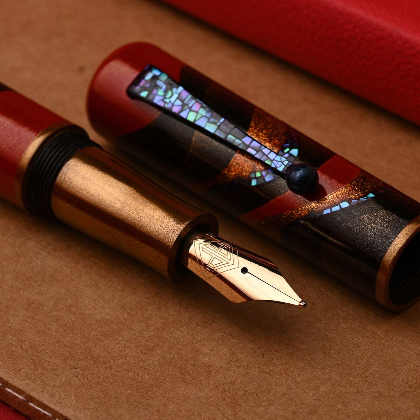 AP Limited Editions - The Writer Maki-e Art Fountain Pen - The Dunes 7
