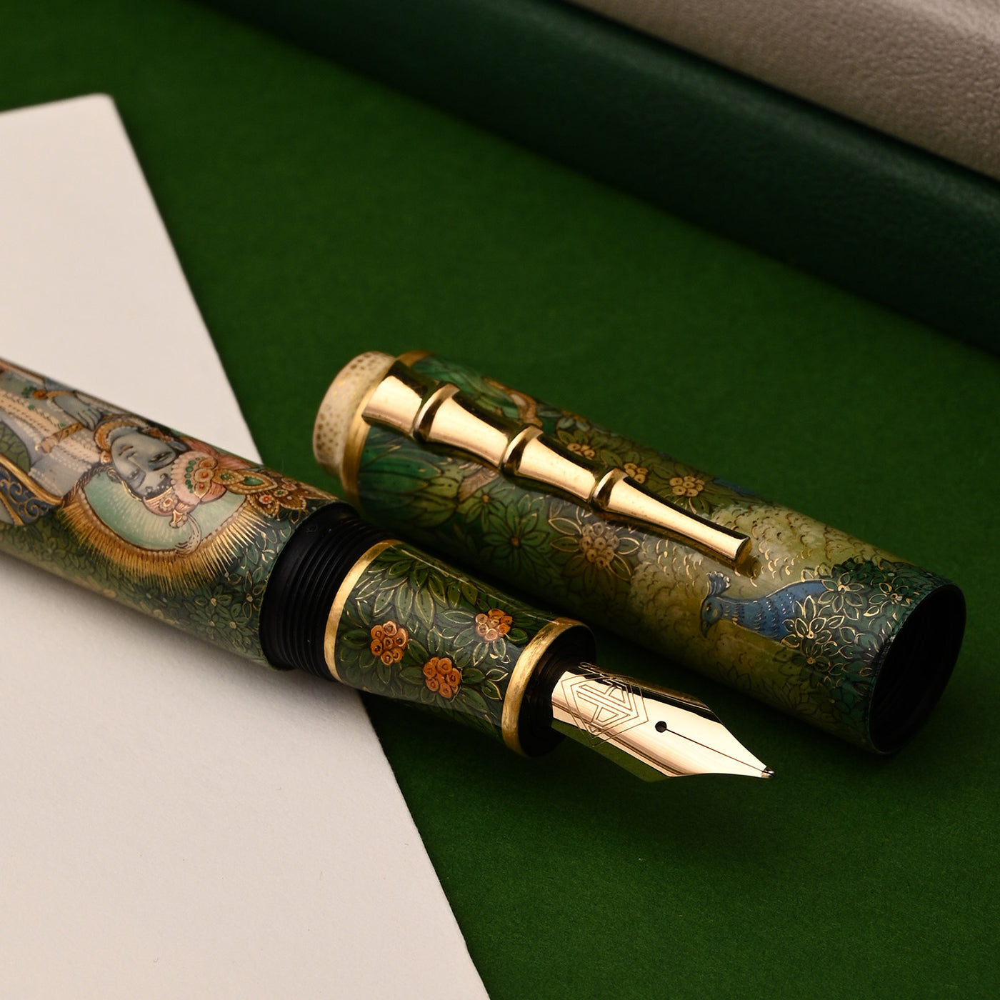 AP Limited Editions - The Writer Russian Lacquer Art Fountain Pen - The Young Krishna 6