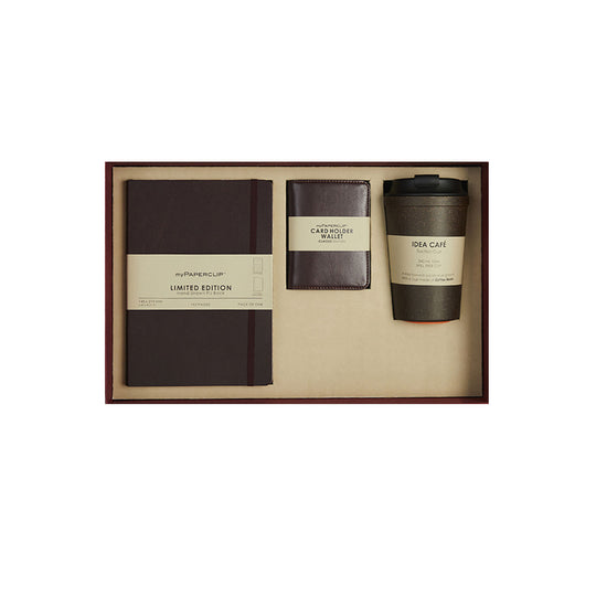 Aartbox Gift Set - myPAPERCLIP Limited Edition Notebook + myPAPERCLIP Card Holder Wallet + Arti Art Suction Cup