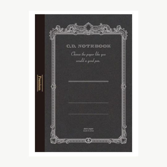 Apica Premium CD Notebook - Black - A5 - Plain
