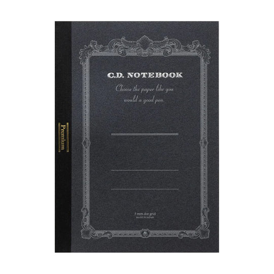 Apica Premium CD Notebook - Black - B5 - Dotted