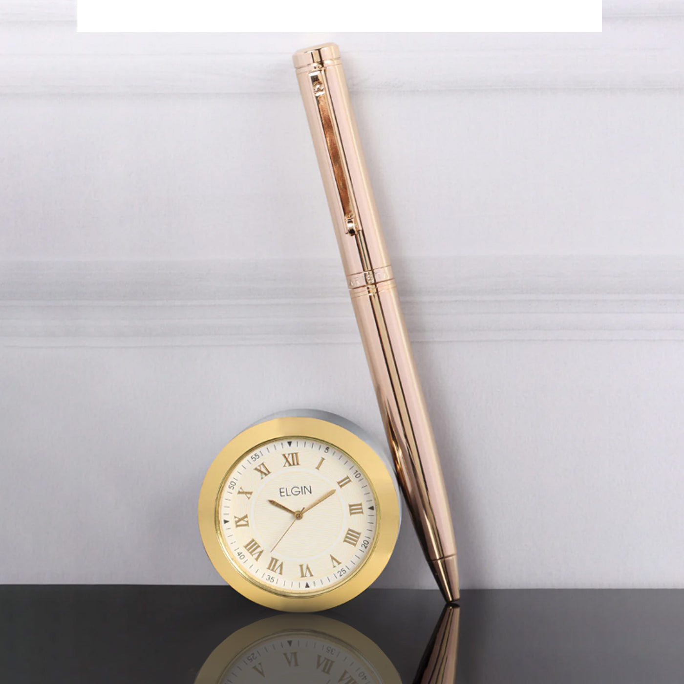 Arista Gift Set - Switch Gold GT Ball Pen with Table Clock 2