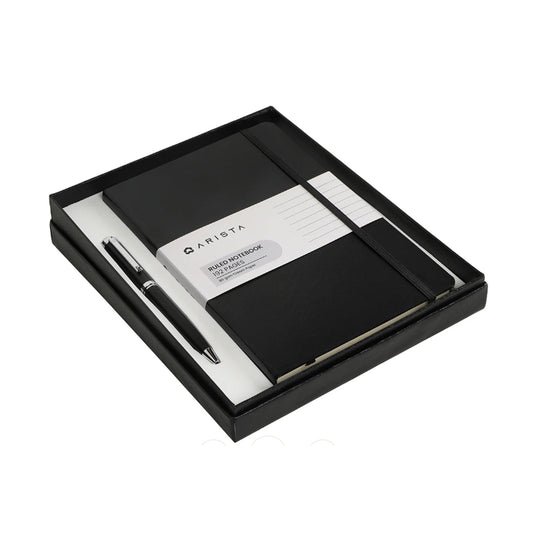 Arista Gift Set - Switch Matte Black CT Ball Pen with A5 Notebook