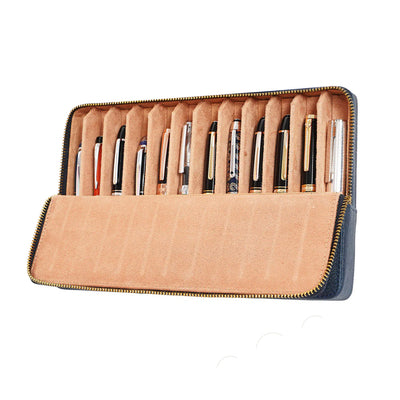 Arista Leatherite 12 Pen Holder - Blue 2