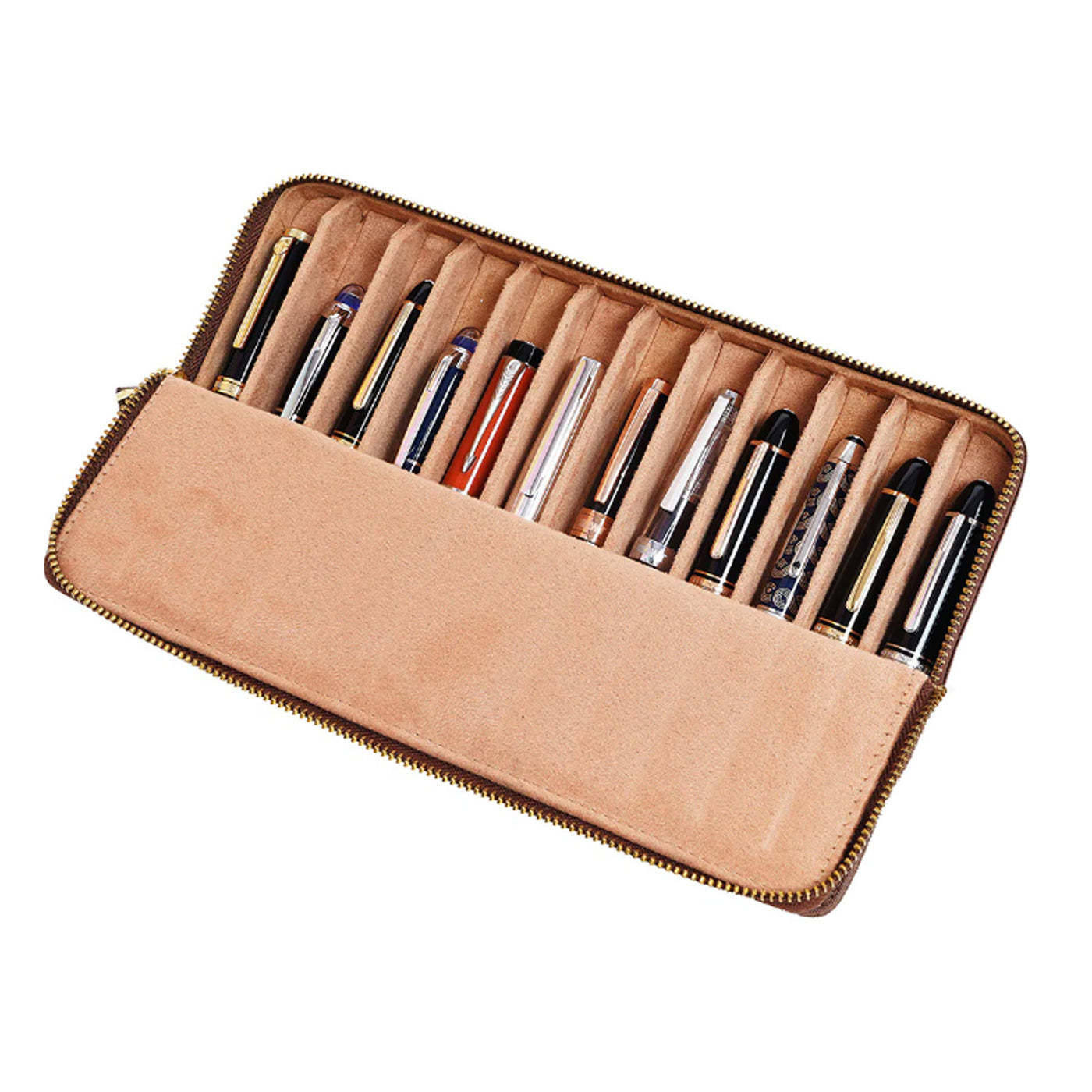 Arista Leatherite 12 Pen Holder - Brown 2