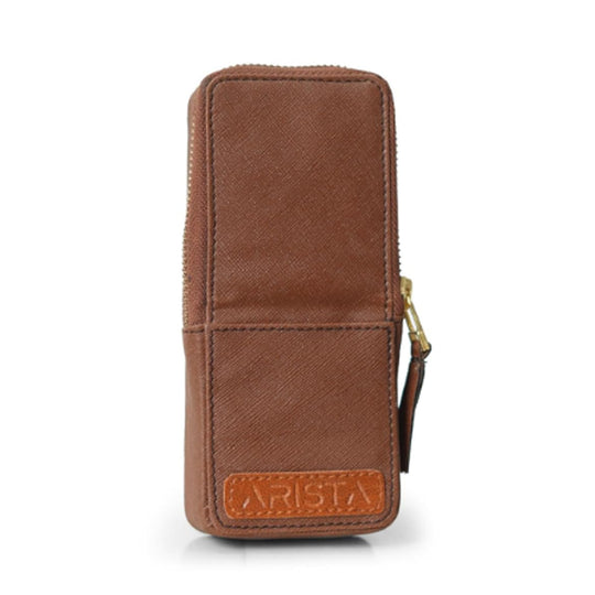 Arista Leatherite 3 Pen Holder - Brown