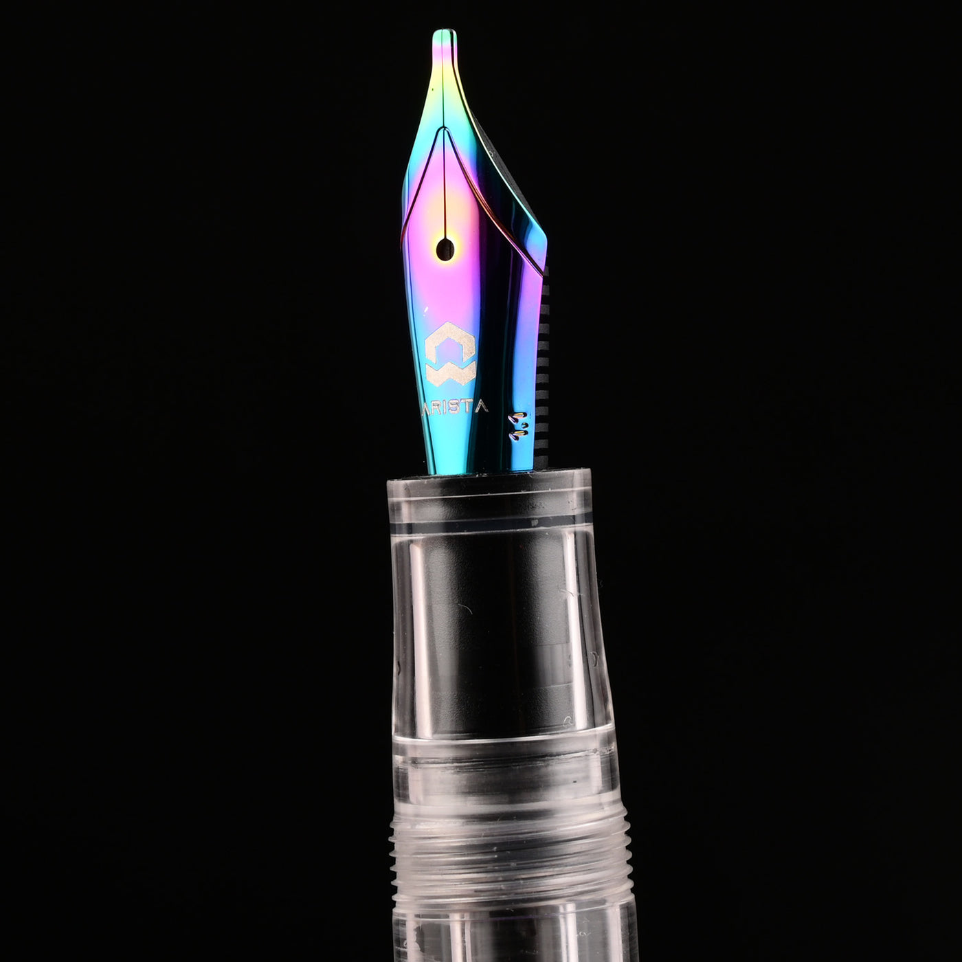 Arista One Fountain Pen - Clear Rainbow 14