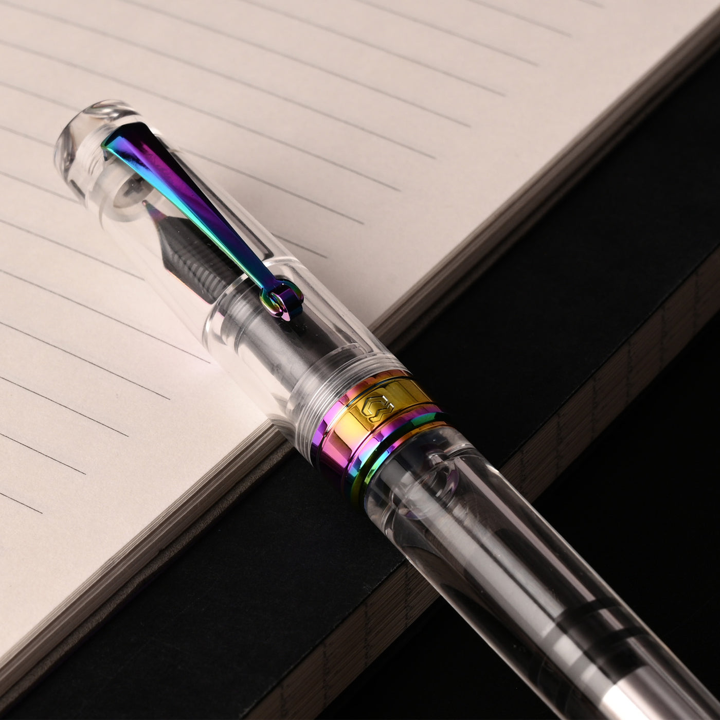 Arista One Fountain Pen - Clear Rainbow 16