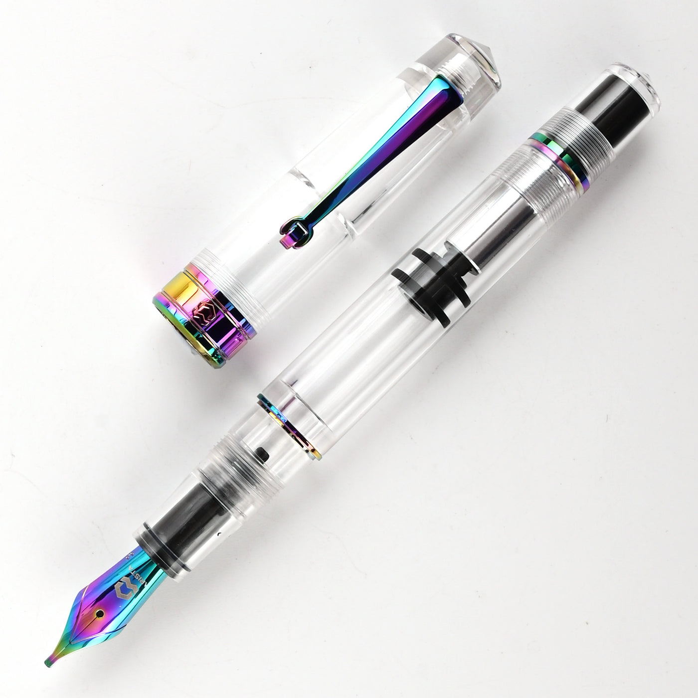 Arista One Fountain Pen - Clear Rainbow 2