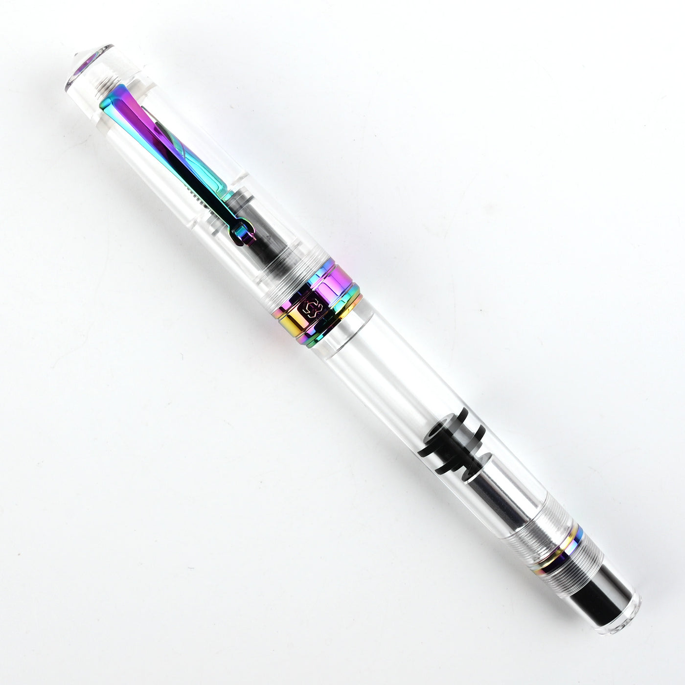 Arista One Fountain Pen - Clear Rainbow 8