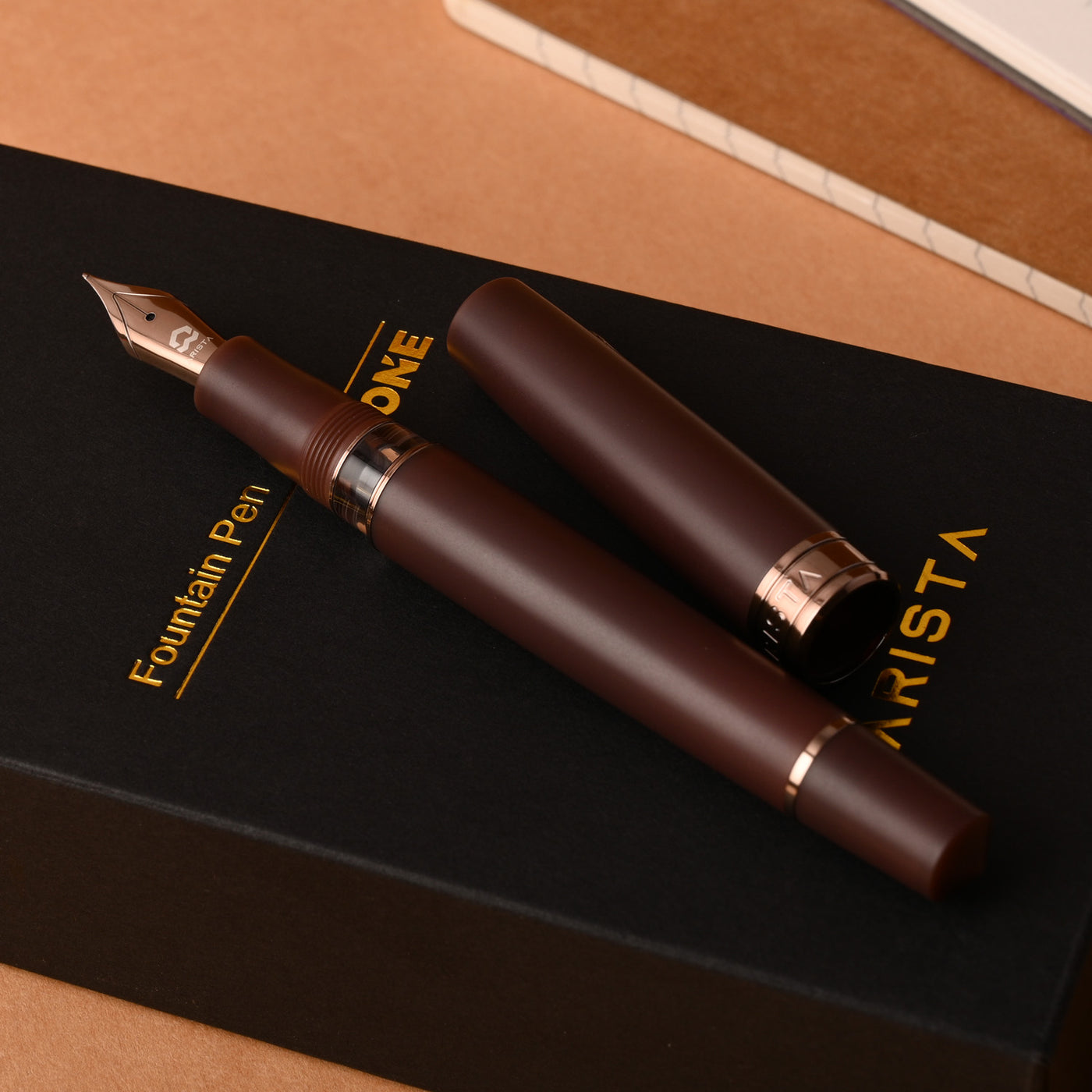 Arista One Fountain Pen - Matte Chocolate 10