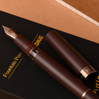 Arista One Fountain Pen - Matte Chocolate 11