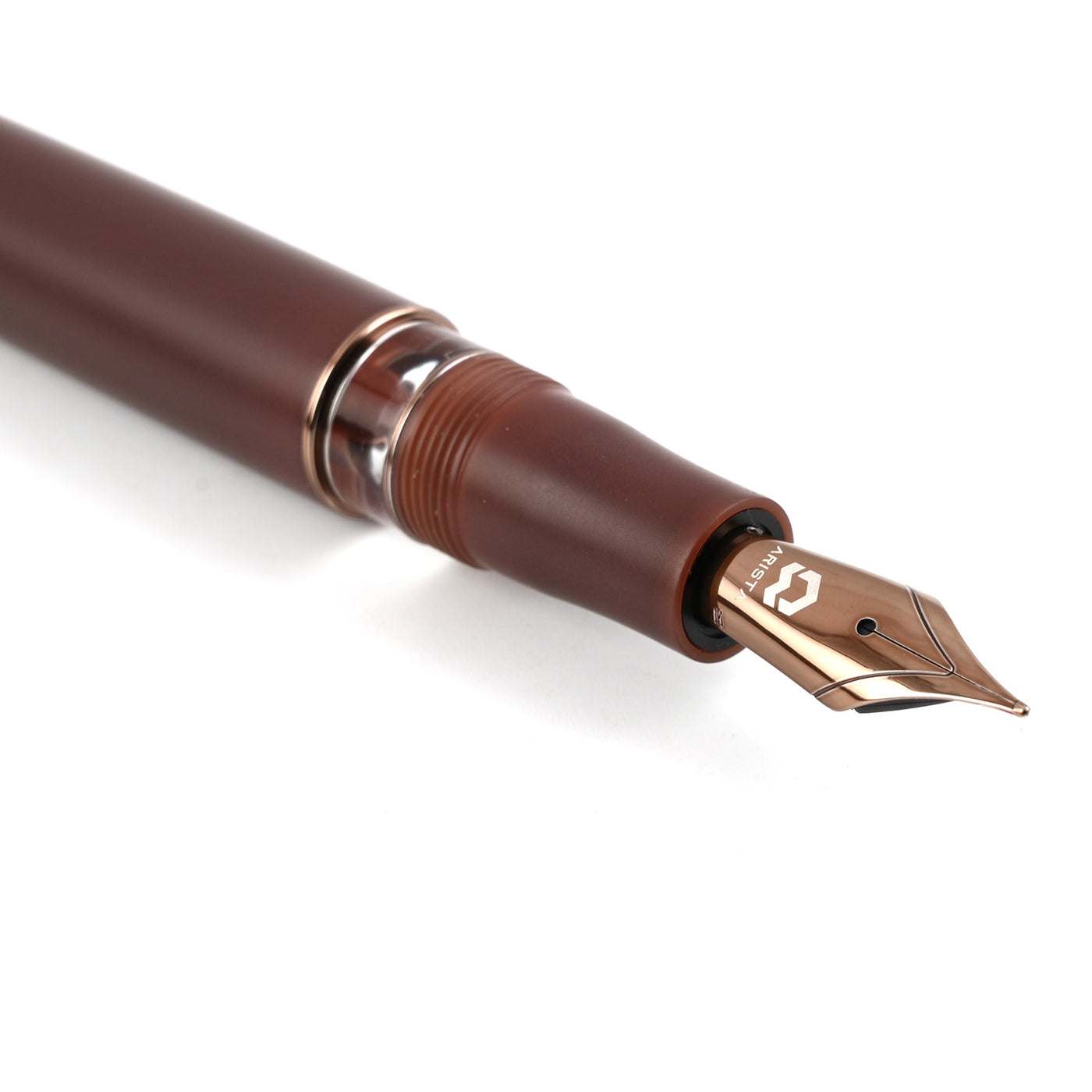 Arista One Fountain Pen - Matte Chocolate 4