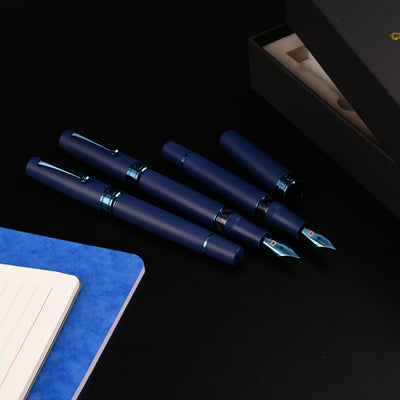 Arista One Fountain Pen - Matte Dark Blue PVD 18
