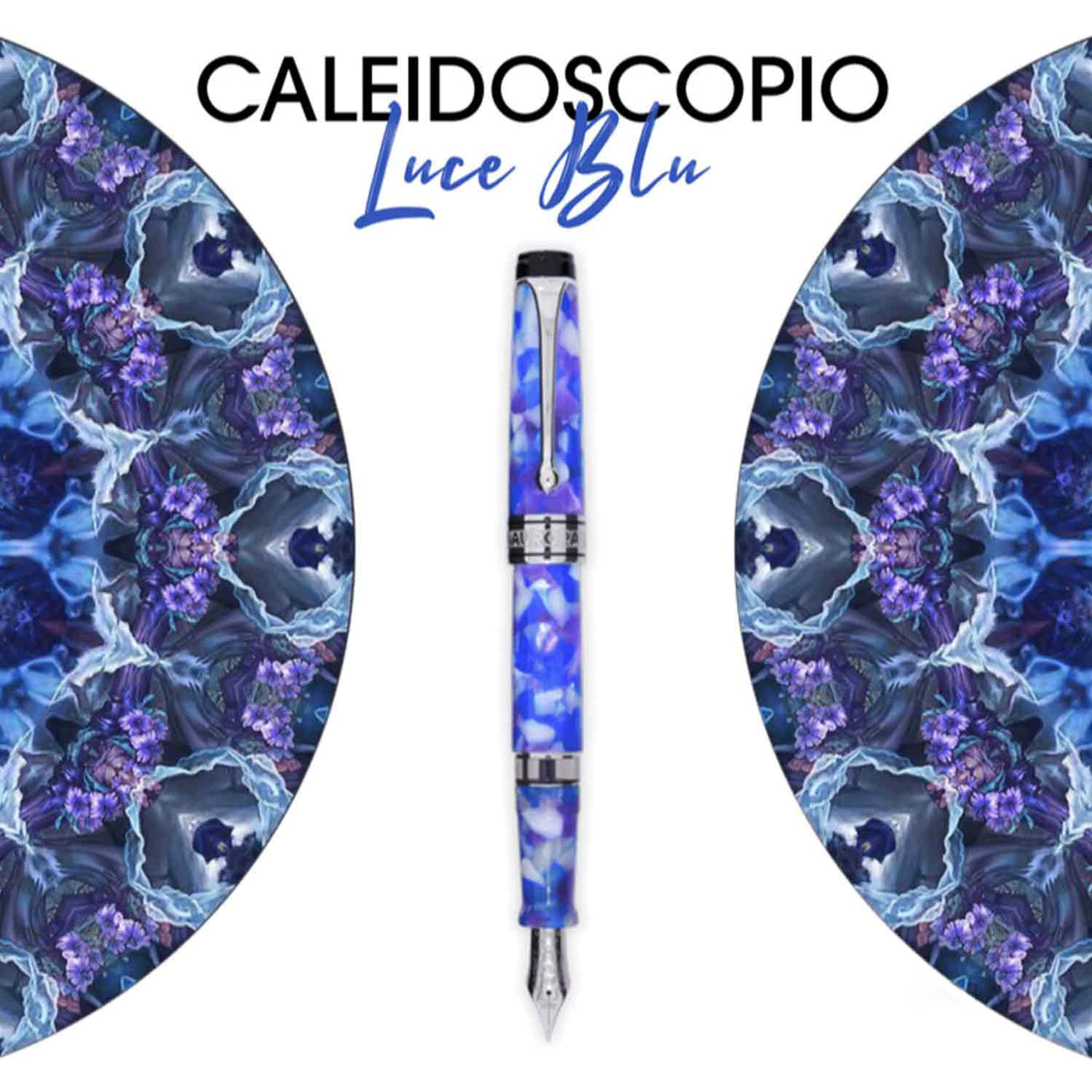 Aurora Optima Caleidoscopio Fountain Pen - Luce Blu (Limited Edition) 5