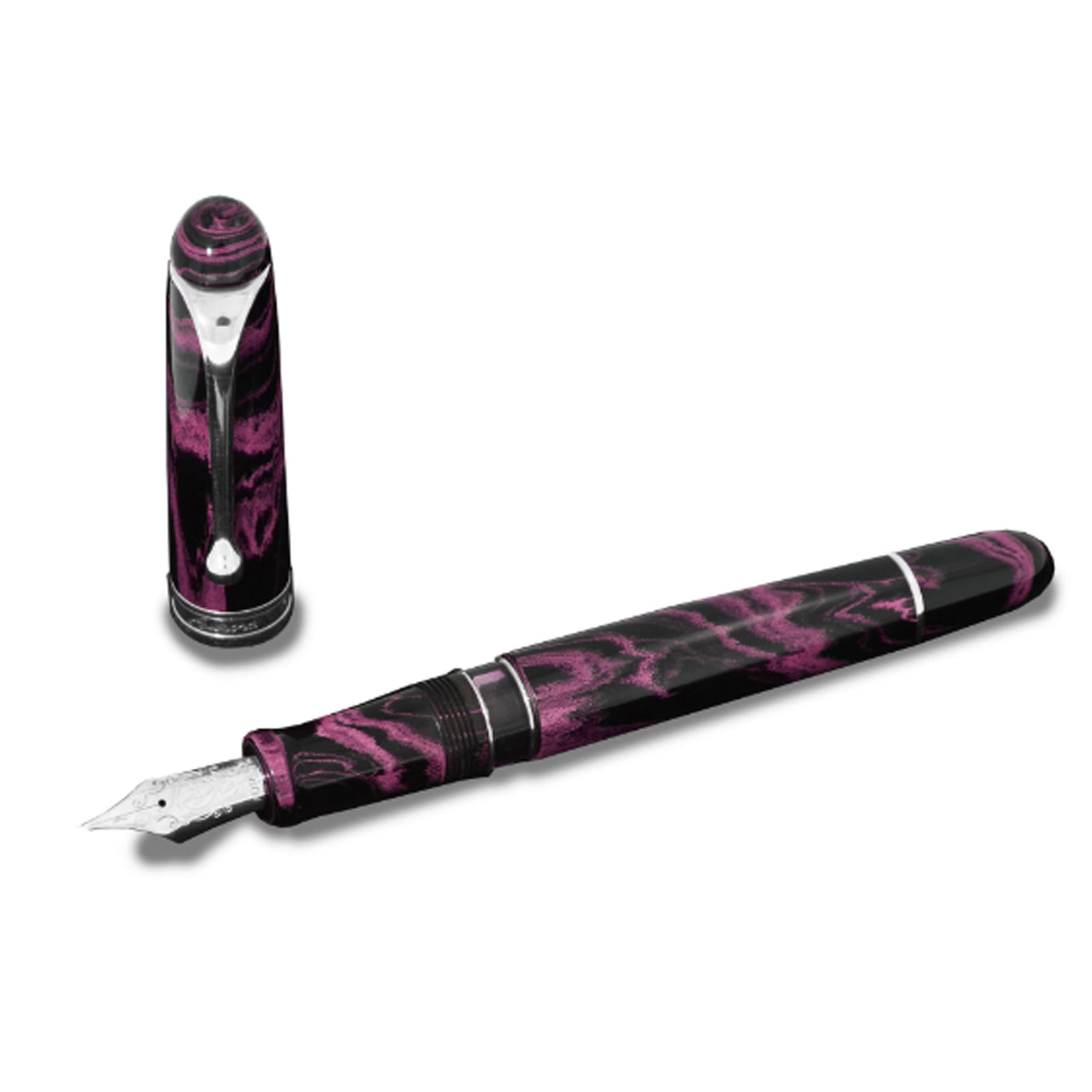 Aurora 88 Ebonite Fountain Pen - Magenta CT (Limited Edition)