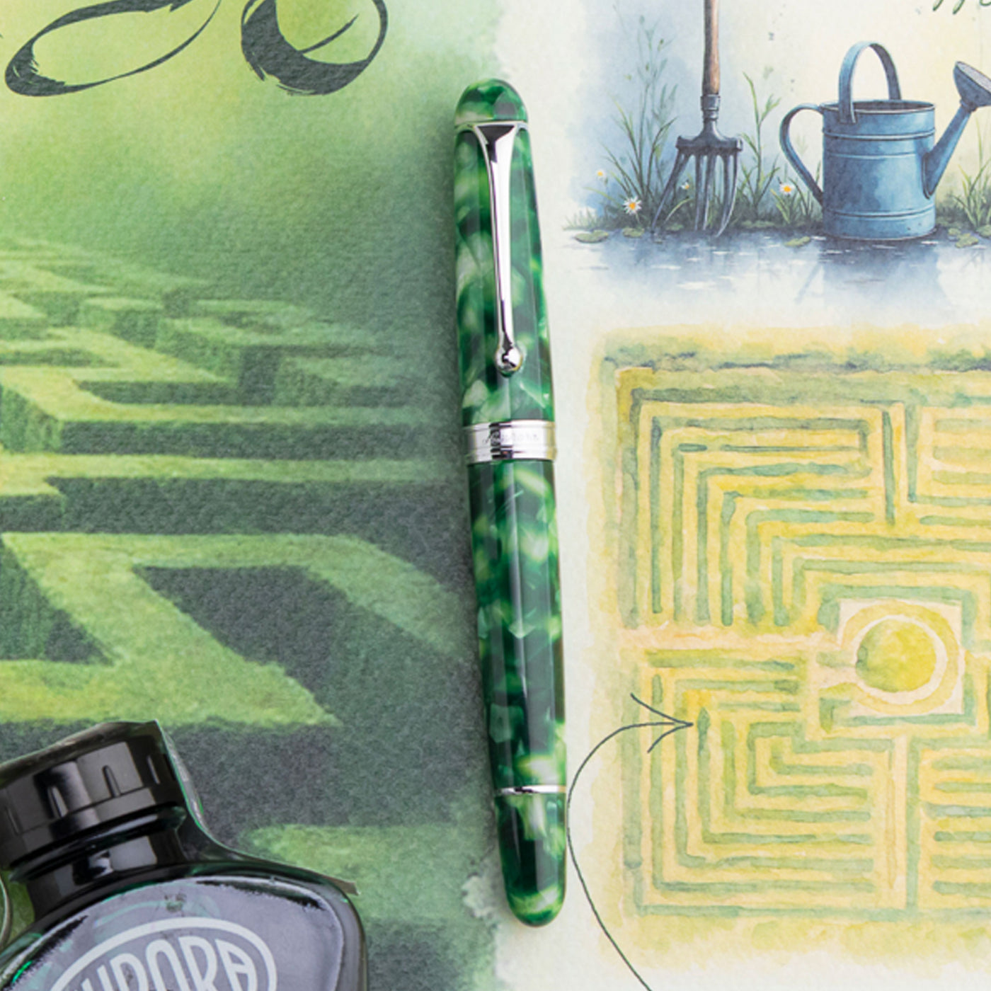 Aurora 88 Viaggio Segreto Fountain Pen - Labirinto (Limited Edition)
