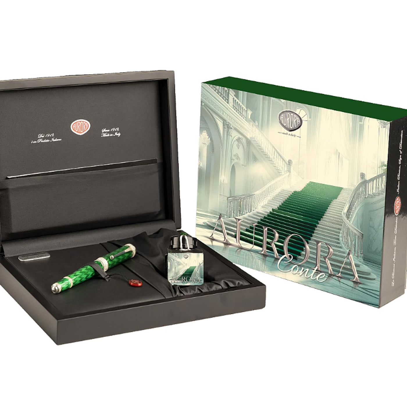 Aurora Conte Limited Edition Fountain Pen - Green 14