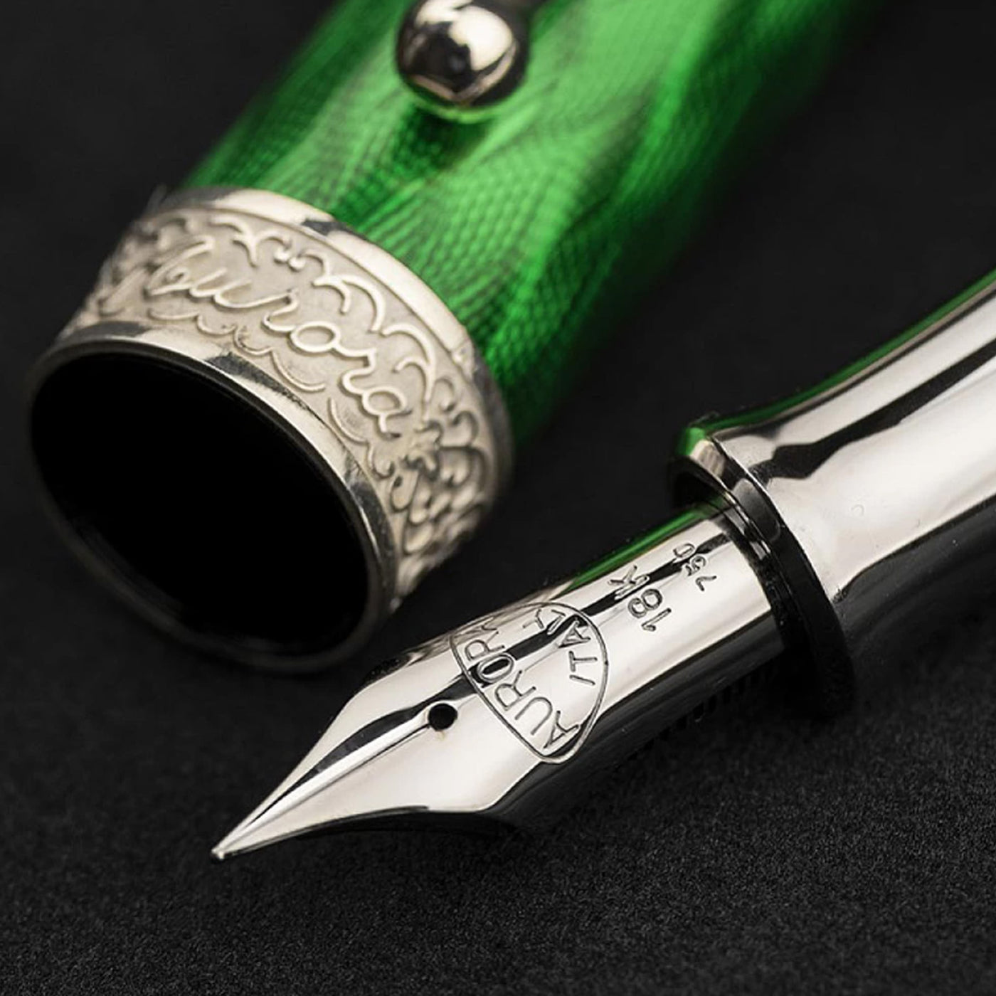 Aurora Conte Limited Edition Fountain Pen - Green 9